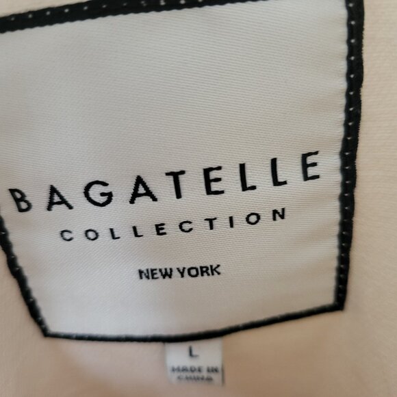 Bagatelle Ultra Soft Large Jacket Vegan Leather Button Front Beige pockets EUC - Picture 14 of 14